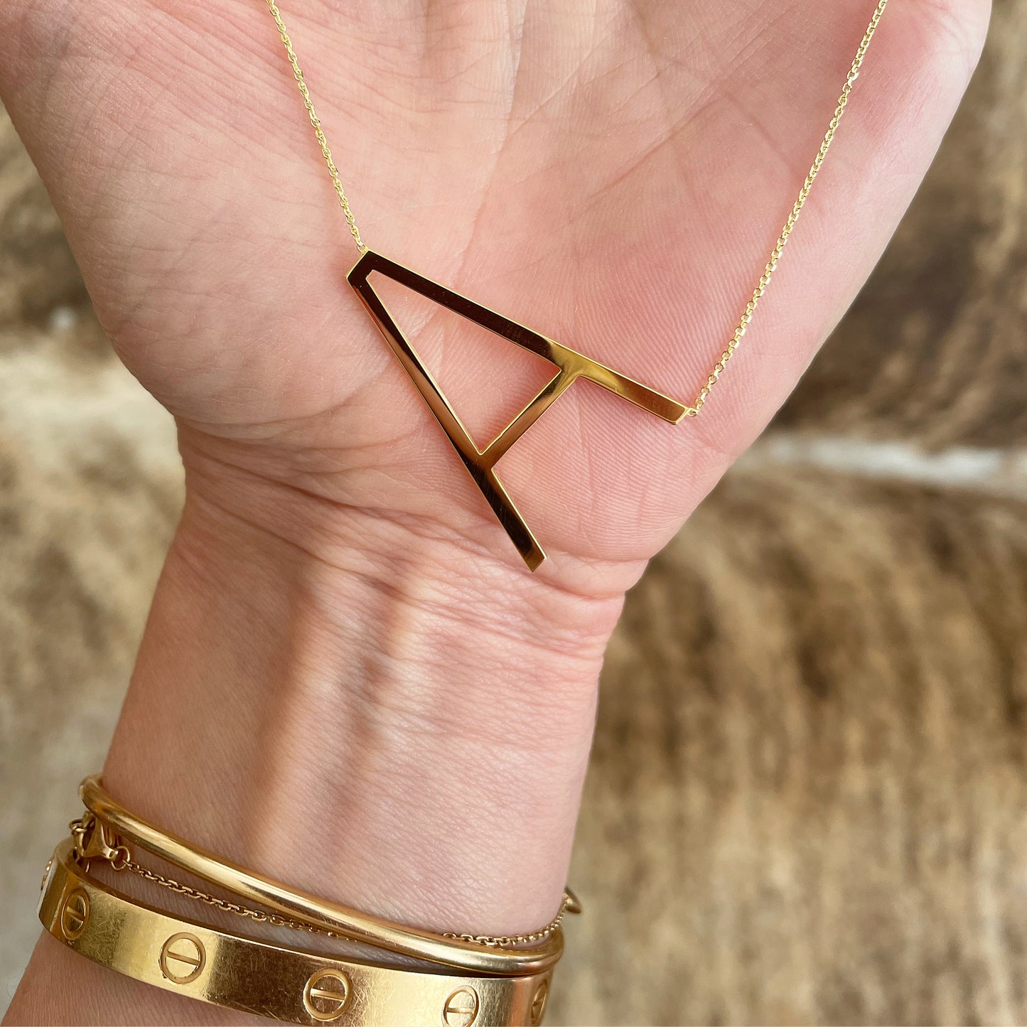 Jumbo Letter Necklace