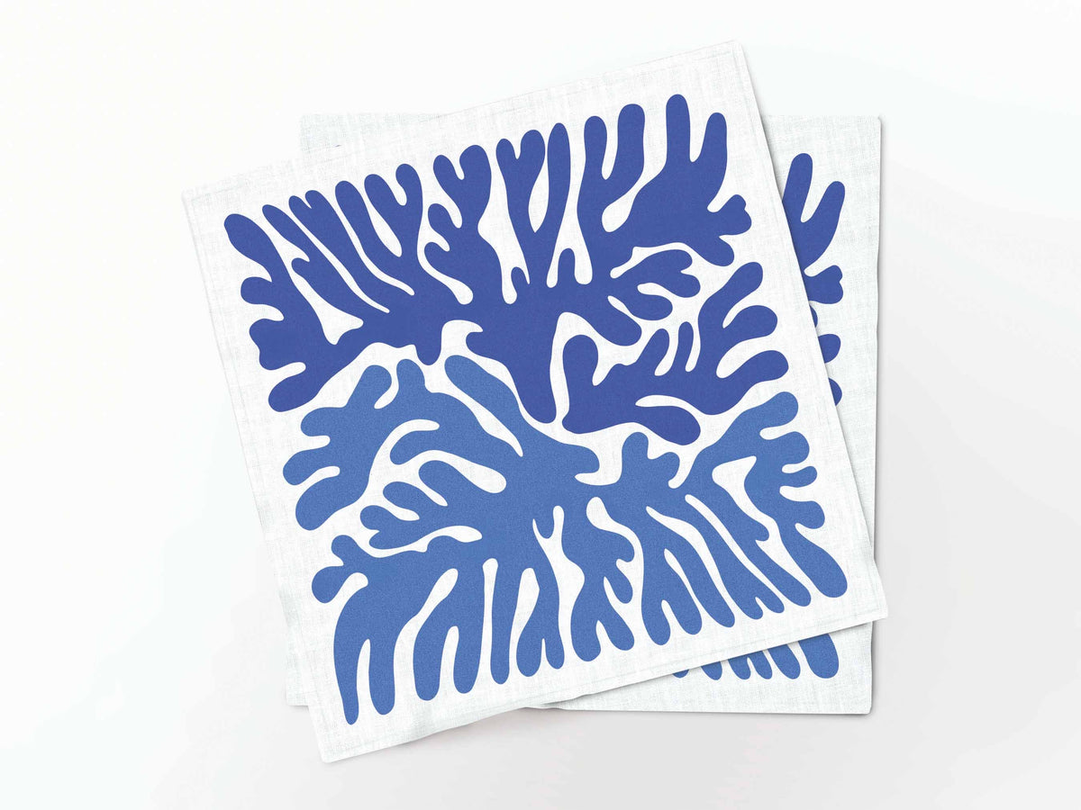 Set (6) Servilleta Blue Coral