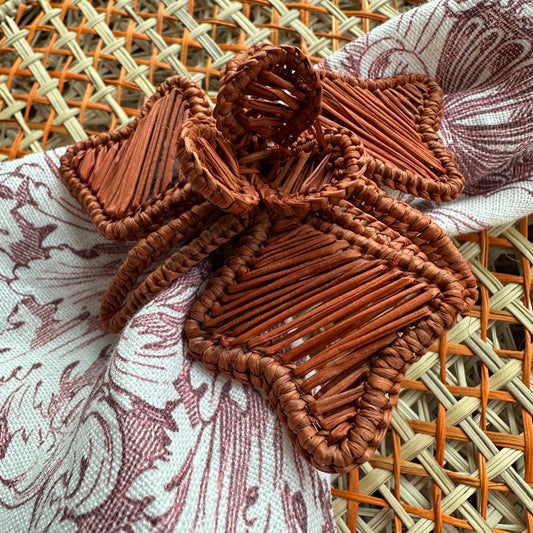 Set (6) Servilletero Iraca ORQUIDEA