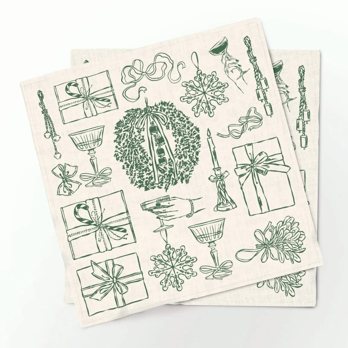 Set (4) Cocktail Napkins Cheers