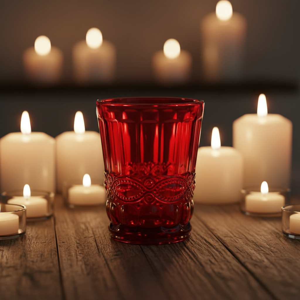 Set (2) Vaso Red Jingles