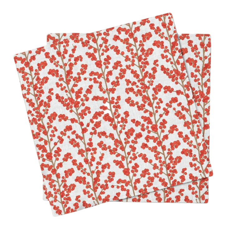 Set (4) Servilleta Cranberry