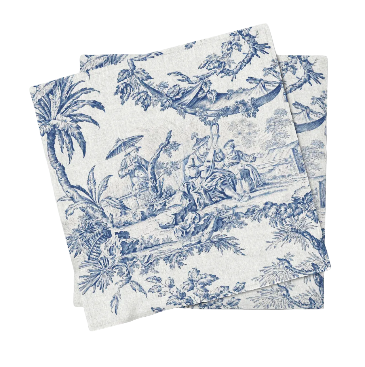 Set (4) Servilleta Blue Toile
