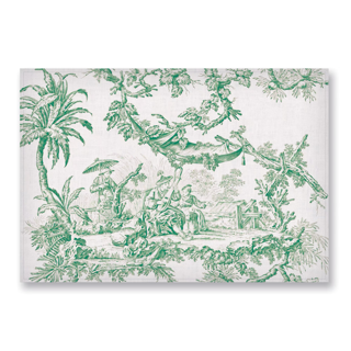 Set (6) Individual Verde Toile