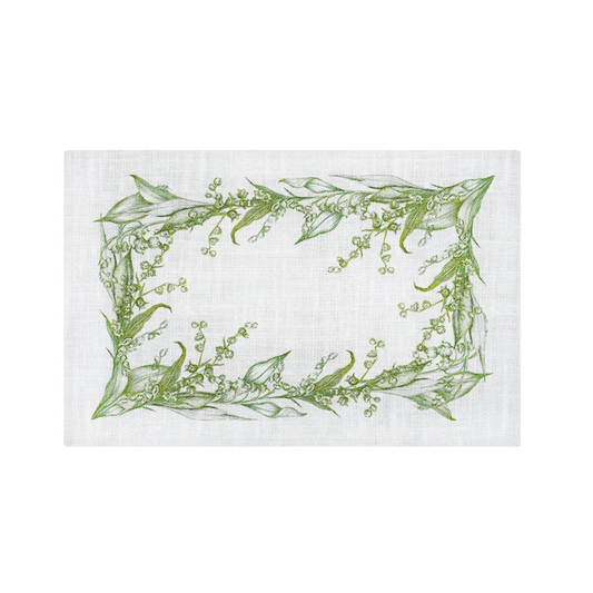 Set (6) Individual Lily Verde