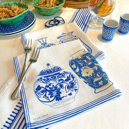 Set (2) Servilleta Jarrones