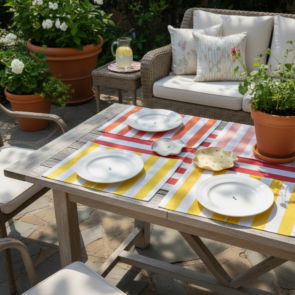 Set (4) Individual Striped