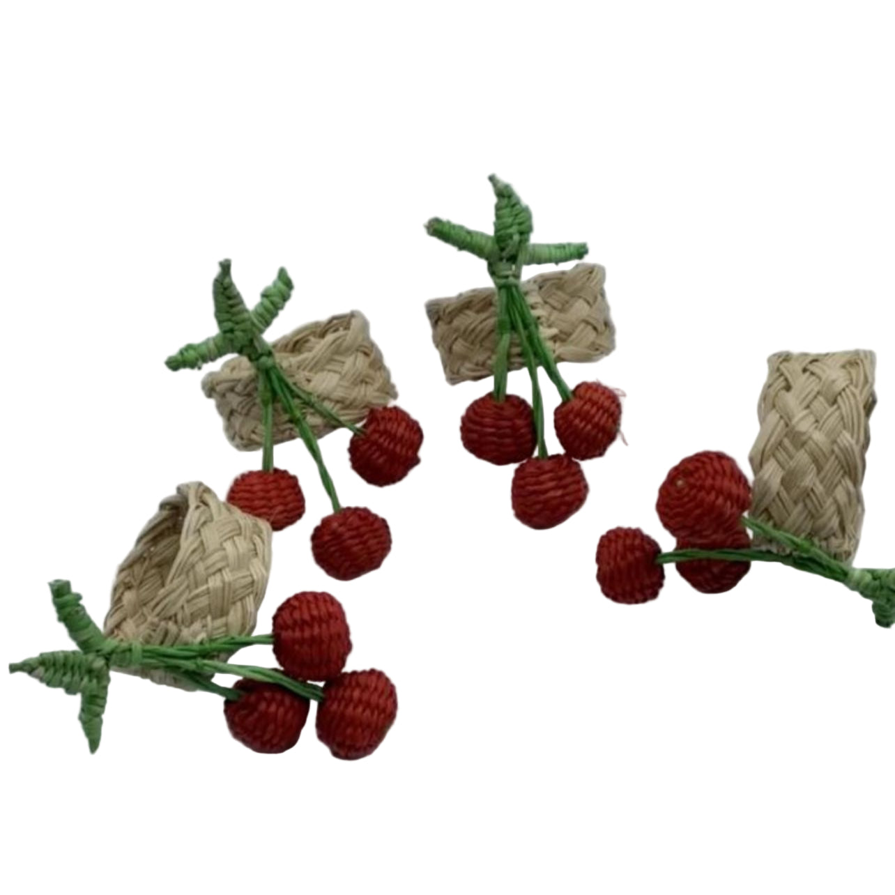 Set (6) Servilletero Iraca CHERRY