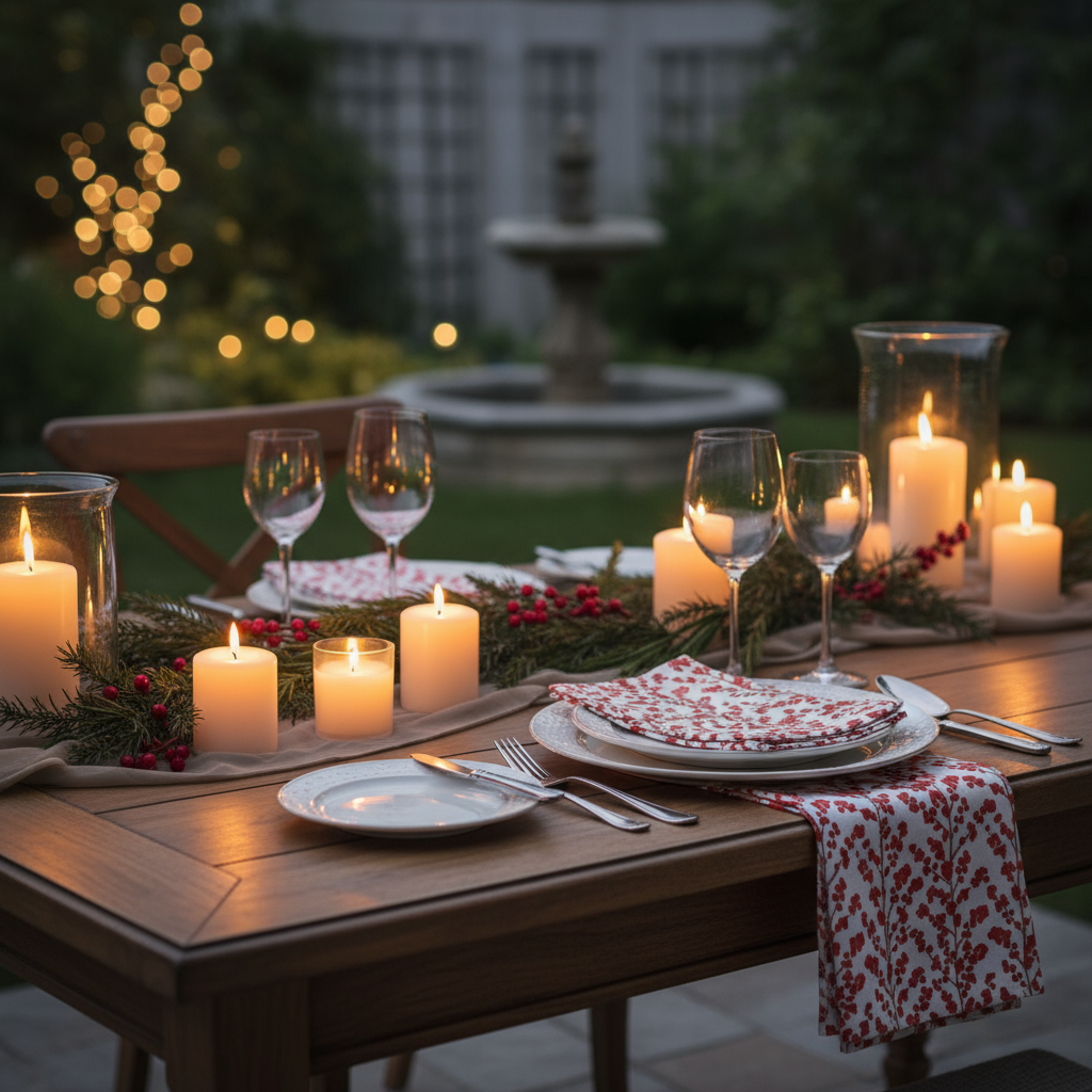 Set (4) Servilleta Cranberry