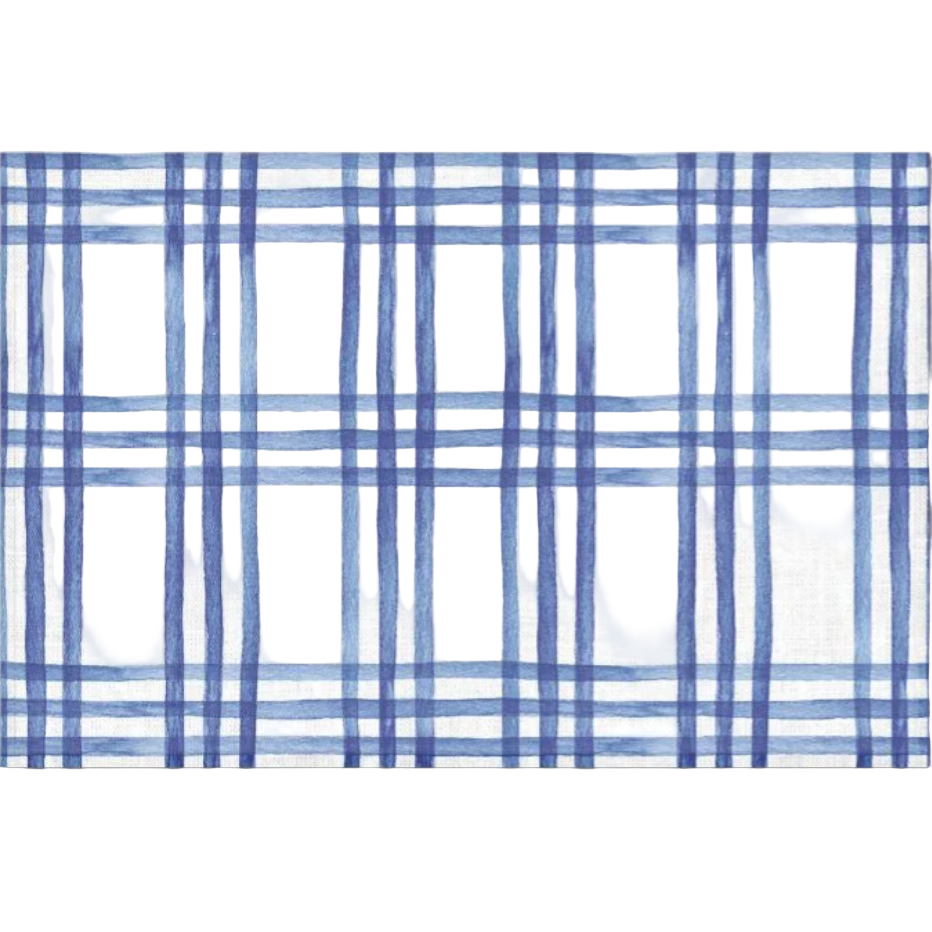 Set (4) Individual Blue Square