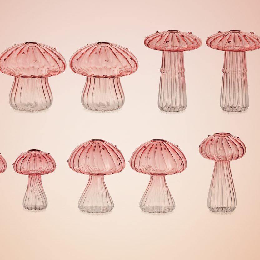 Florero Shroom Pastel