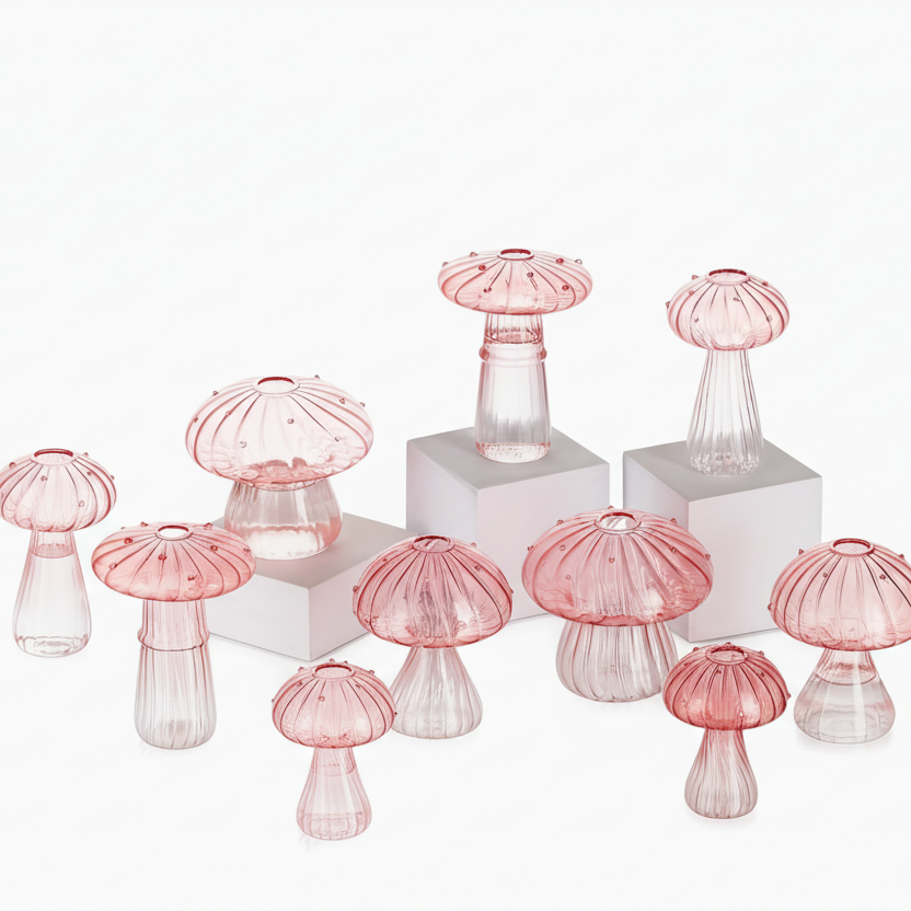 Florero Shroom Pastel