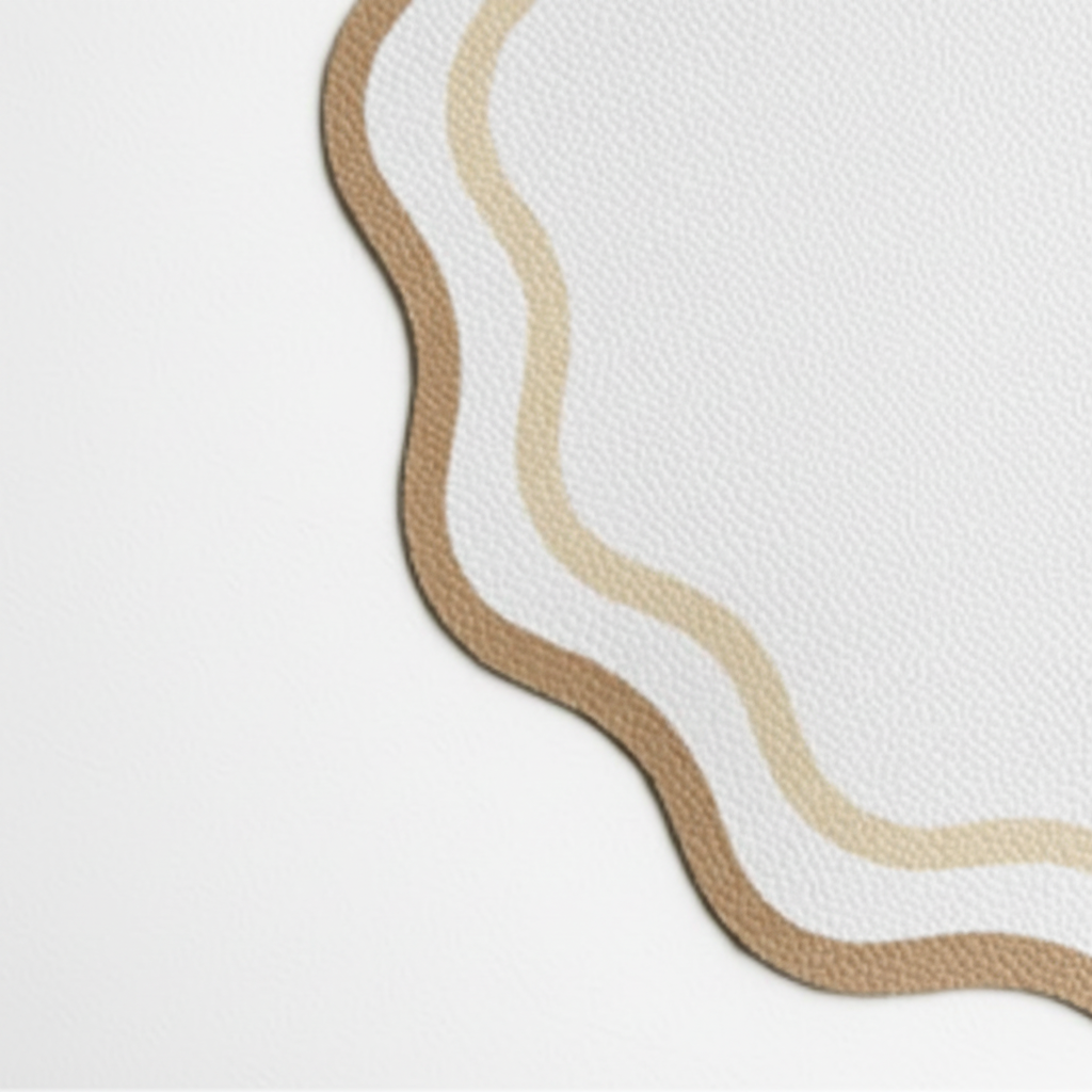 Set (4) Round Placemat Kaki