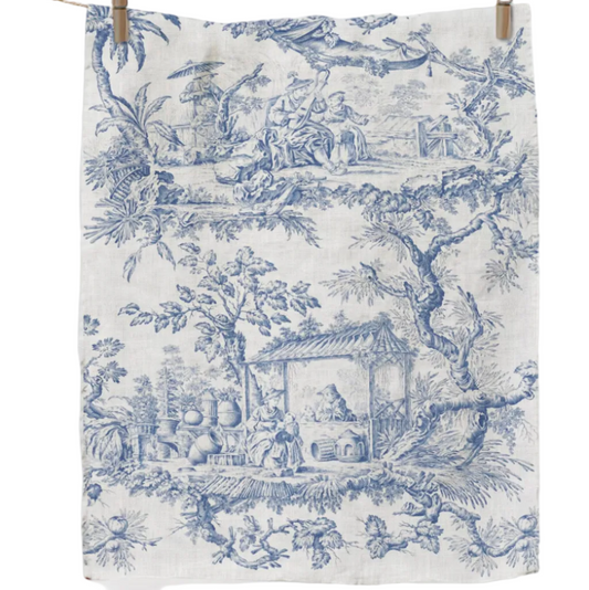 Service Towel Blue Toile